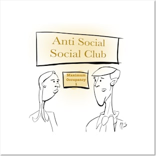 Antisocial Club Posters and Art